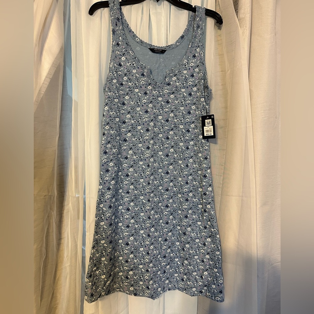 Lucky Brand Blue Floral Maxi Dress